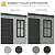DWVO 5x3ft Resin Outdoor Storage Shed with Floor, Waterproof Lockable Storage Shed with Window, Plastic Outside Tool Storage for Garden, Backyard Patio