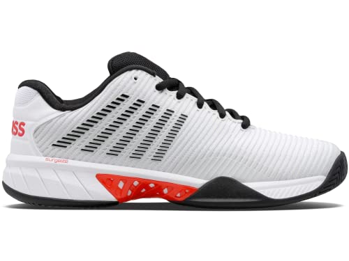 Image of K-Swiss Men's Hypercourt Express 2 Tennis Shoe, Barely Blue /Black /Poppy Red, 10 M