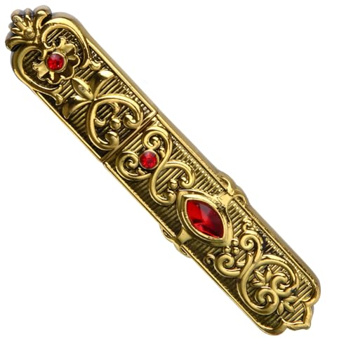 Gold Needle Holder Box, Vintage Portable Sewing Storage Case, Compact Embroidery Needle Organizer