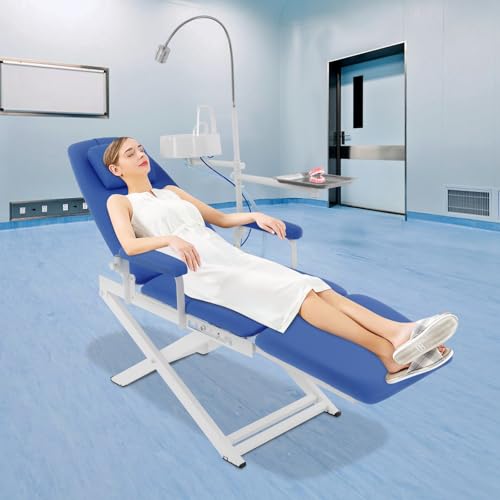 Sedia da dentista pieghevole portatile con schienale, design mobile autoportante, supporta fino a 150 kg, ideale per cliniche e assistenza domiciliare, durevole e comoda