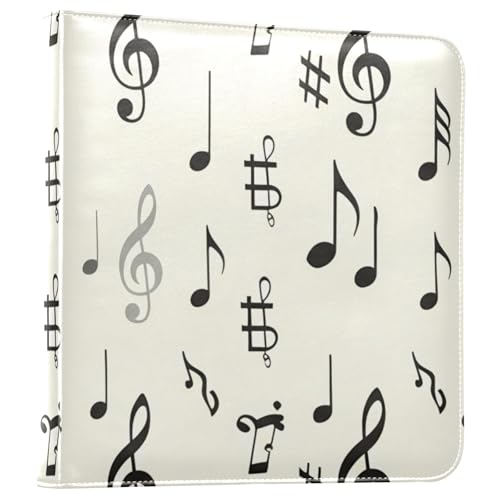 Álbum de fotos con notas musicales y anillas de 3 piezas, páginas autoadhesivas reutilizables, álbum para scrapbooking con 277 hojas fijas, para fotos familiares, de boda y vacaciones miniatura 1