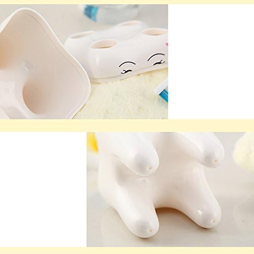 Miniatura 7 de Lindo Dibujos Animados 4 Agujero Cepillo De Dientes Soporte Soporte Estante Baño Dientes Para Niños