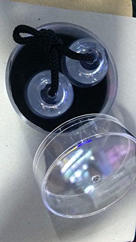 VIVA TECH Finger tip Decompression Toy, yo yo, Led Colorful Light, Finger Yo Yo, Magic Beads, Decompression Gyroscope (Transparent)