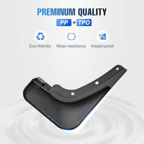 Image of Nilight Mud Flaps Splash Guards for Hyundai Kona 2024-2026 | No Drilling Precision Fit, Heavy Duty All Weather Protection, Front & Rear Set