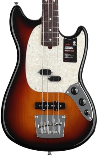 Amazon.com: Fender American Performer Mustang Bass, Satin Surf  