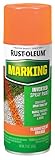 Rust-Oleum 1987830 Specialty Marking Spray Paint, 11 oz, Fluorescent Orange