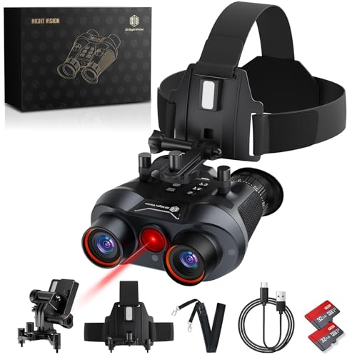 Binoculares nocturnos 3D VR con visión infrarroja miniatura 1