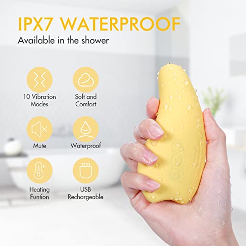 Kisdream Breast Massager Warming Lactation Compress Breastfeeding: Mastiti Clogged Duct Engorgement Relief - Vibrant & Warmer Waterproof Heating Milk Warmer Breastmilk Pals (Yellow)