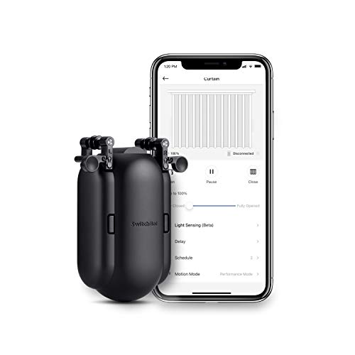 SwitchBot Smart motore elettrico per tende, App senza fili o controllo automatico del timer,...
