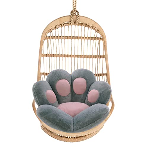 Image of Cat Paw Cushion Lazy Sofa Seat Cushion Cute seat Cushion for Office Chair Game Chair or Sofa Flower Floor Pillow Home Decoration (Grey, 23.5 X 27.5 inches)