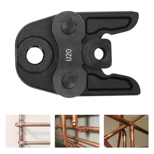 U20, ganasce pressatrice compatta in acciaio Cr40, ganasce a crimpatura, per tubi in rame, tubi in PEX, tubi PB, per raccordi di tubi con diametro esterno di 1,9 cm