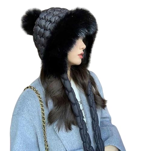 Gorro cálido de invierno beige 56-58 cm con orejeras a prueba de viento 4