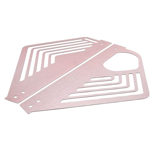 Image of TOYCIDFG Engine Bay Panel Cover Compatible with C8 Corvette 2020-2025 Left Right Splash Shield Oxidation Case Guard Aluminium Interior Body Part Accessories (Carbon Fiber-Pink)