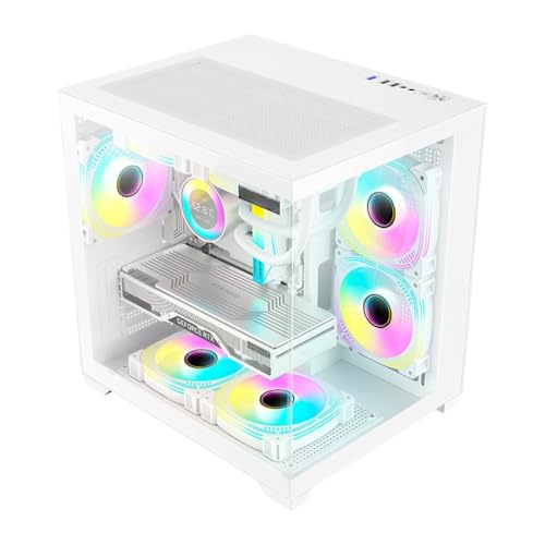 Gabinete de jogos com aquário, vidro lateral, espaçoso, grande, branco