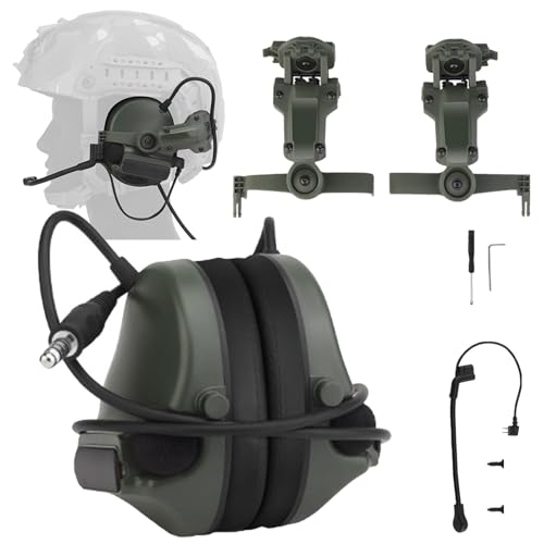 Casque tactique airsoft antibruit avec fixation rail de casque arc