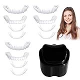 3 Sets Zahnersatz Zum Aufstecken Veneers Zähne Zum Aufstecken Zahnersatz Provisorischer Zähne Silikon Zahnprothese Mit Zahnprothesenfall Natürliches Aussehen Wiederverwendbar