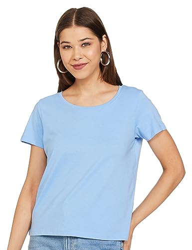 Image of Max Plus Size Women's Solid Cotton Regular Fit T-Shirt