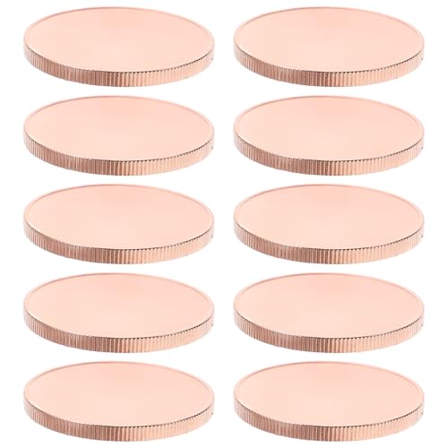Monedas pequeñas redondas en blanco para manualidades y grabado personal