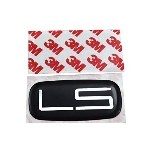 Image of 2Pcs Epoxy Resin Cab Emblems 3D Badge Logo Nameplate Sticker Decal Roof Pillar Compatible with LS 15036135 Pickup Truck SU (Silver Black)