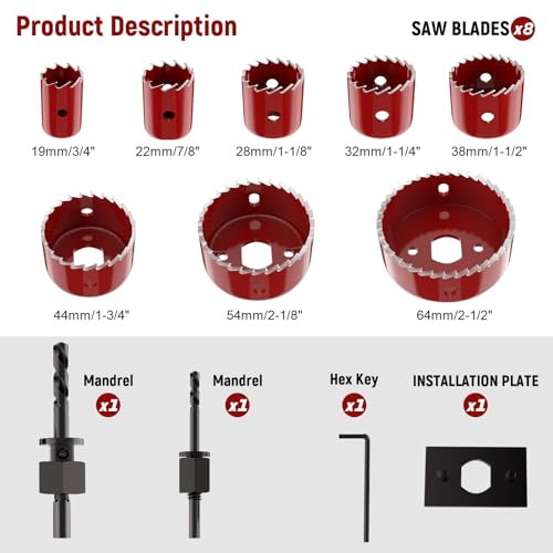 12-Piece Hole Saw Kit