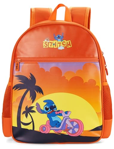 Image of Disney Lilo & Stitch Boys /Girls Backpack for Elementary Kindergarten TK 12L | Water-Stain-Tear-Resistant Fabric, Lightweight 350g, Ergonomic Padded Adjustable Straps, Chest Strap Support, Large Capacity