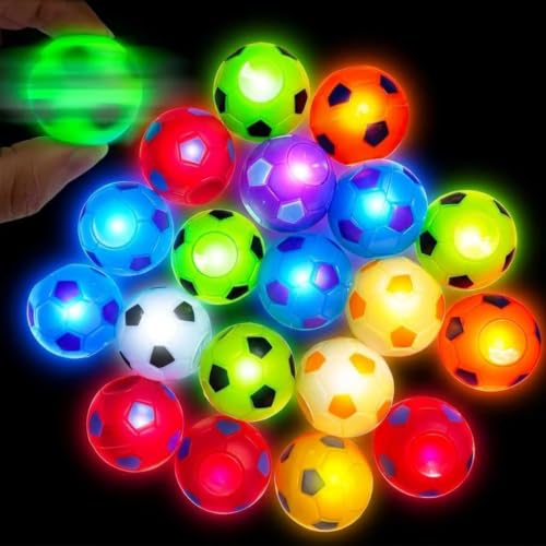 GIFTEXPRESS Light Up Soccer Fidget Spinners, 36 pcs