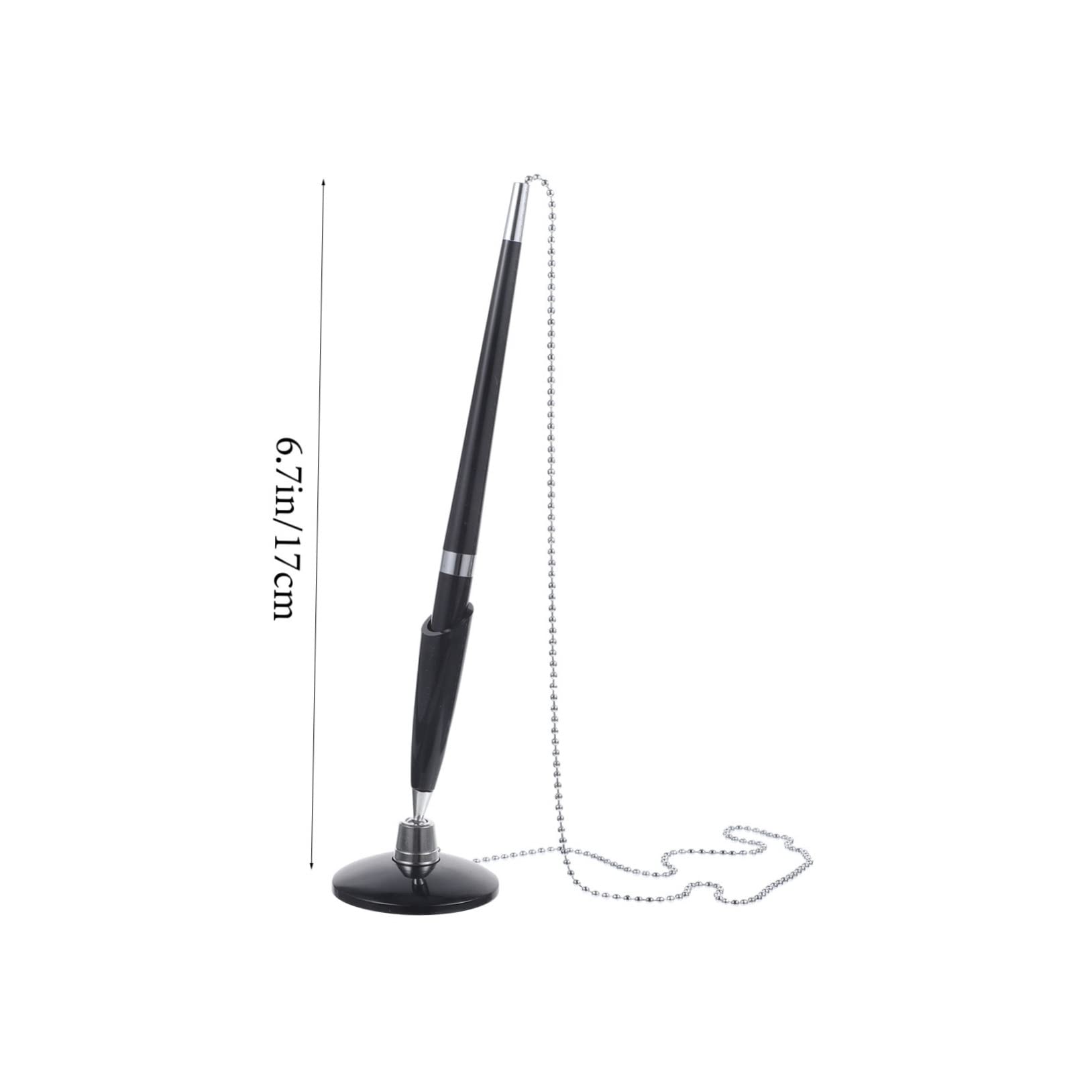 SHINEOFI 4pezzi Penne Professionali Con Catena Per Ufficio Design Ergonomico e Stile Elegante Accessorio Fisso Per Banche e Hotel