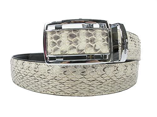Genuine Oriental Rat Snake Skin Leather Auto Locking Men's Belt 46