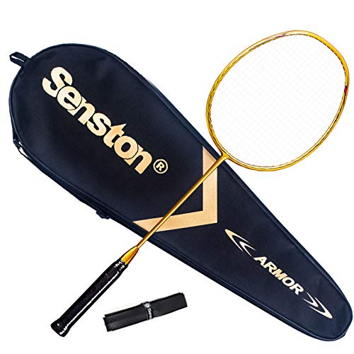 Senston N80 Grafito Raqueta de Bádminton,Badminton Racket de Fibra Carbono