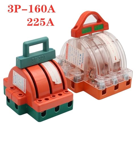 Interrupteur biphasé triphasé 220V inverseur de source transparent 3P