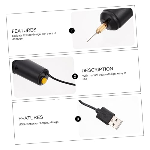 Taladro Eléctrico Mini Portátil USB 5V 15W Negro miniatura 7