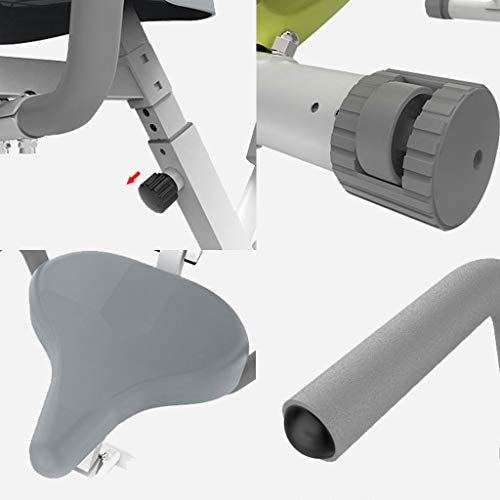 Ultra-Quiet Folding Exercise Bike Elliptical Machines for Home Use, Cardio Machine, Magnetic Upright Bicycle Elliptical Exercise Machine with Tablet Stand Digital Monitor for Home Gym