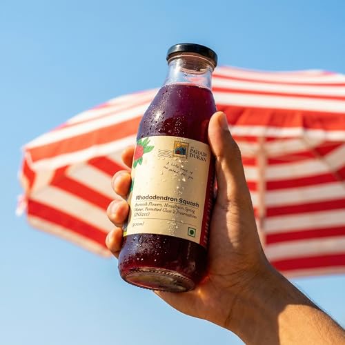 Image of MY PAHADI DUKAN (MPD) 600ml Buransh Sanjivani Flower Juice (Rhododendron Squash) | Natural Himalayan Drink | Rich in Antioxidants & Vitamin C | Supports Heart, Digestion & Immunity | No Artificial Colors or Flavors