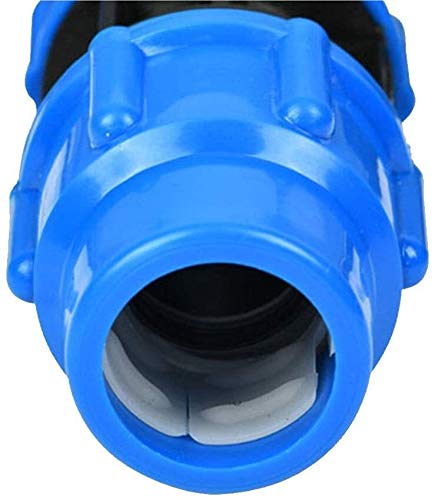 Raccordi filettati 1 pz Connettore per tubi in PE a giunto rapido a tre vie, 16/20/25/32/40/50/63 mm Raccordo a raccordo rapido a T per tubo dell'acqua, Raccordo a T per rubinetto Convertitore per r