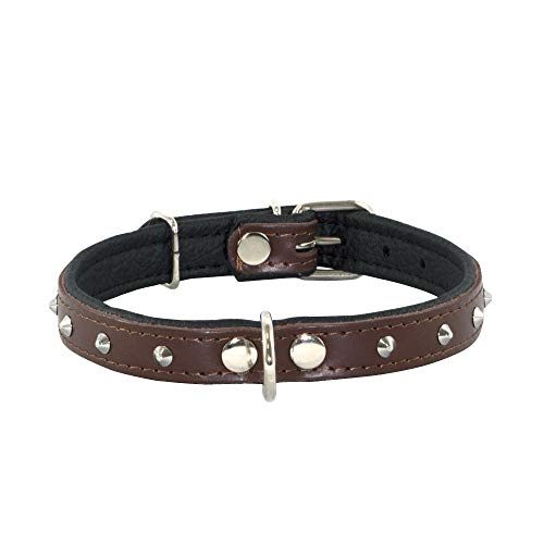 XUXO Hundehalsband Veganes Leder – Handgefertigt, Wasserabweisend, Größe S, Bacalar-Design