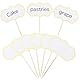100 Stück Buffet Schilder Zum Beschriften Weiß Käse Marker Lebensmittel Schilder Kennzeichnung Fähnchen Cupcake Etiketten Message Board Schilders Für Party Buffets Hochzeiten Kuchen Dekoration