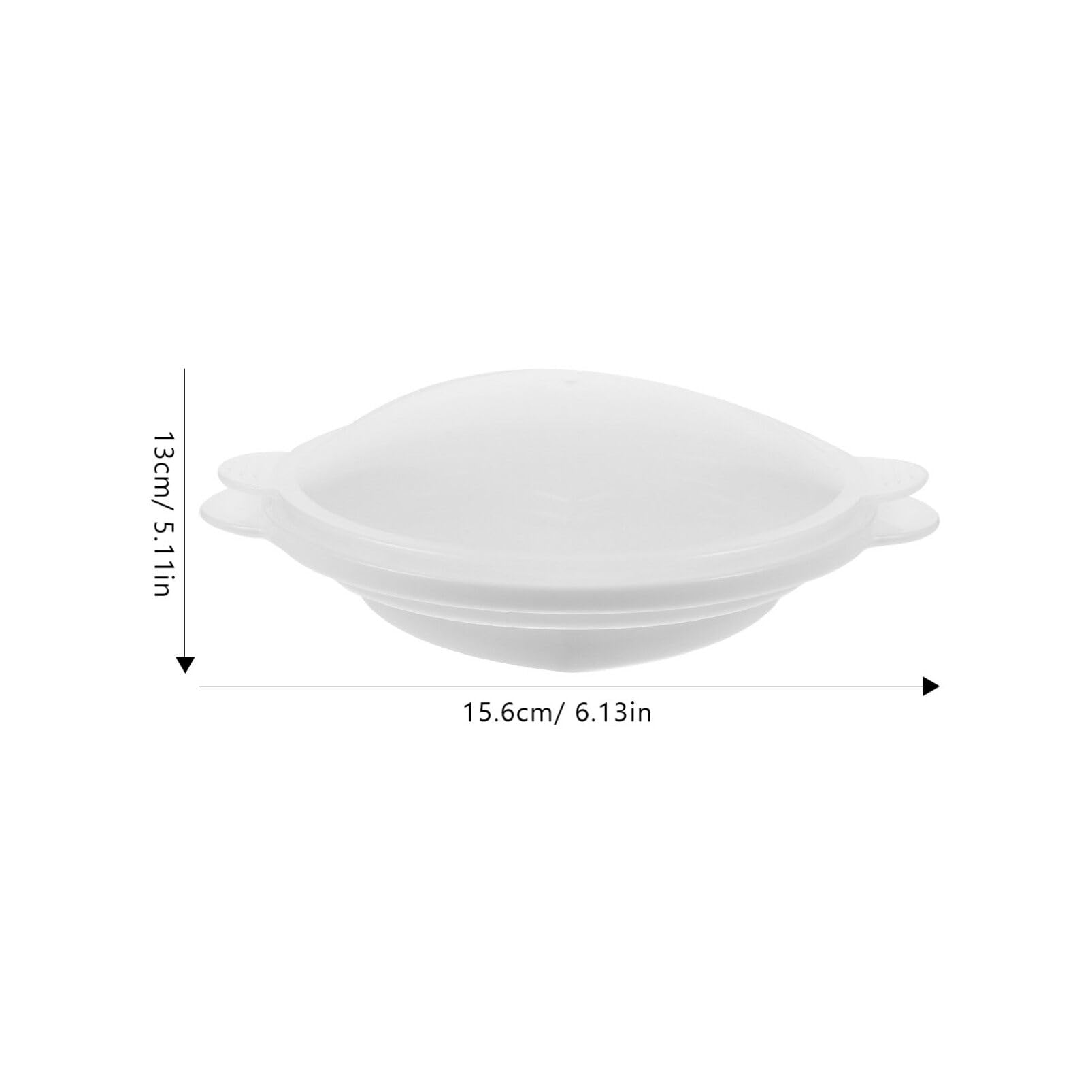 HOLIDYOYO Microwave Egg Poacher Heart Shaped Poached Egg Maker with Handle for Fast, Low-calorie Breakfasts, Lunches and Dinner Easy-to-use Dishwasher-safe Valentines Day Gifts