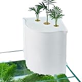 Kleiner Aquariumfilter – Eckfilterbox für Aquarien, leiser Aquariumfilter, für Garnelen, Betta, Süßwasser, Zuhause, Büro, Wohnung, Schlafzimmer, Wohnzimmer