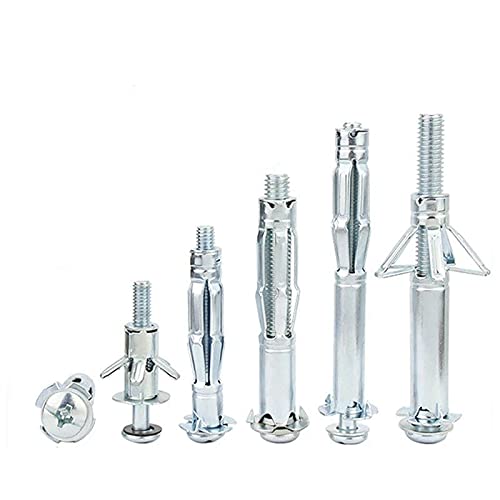 Spreizdübel, 1 Stück, selbstschneidende Schrauben, Hohlraumdübel-Set, Gipskartonplatten, Trockenbau, Hohlraumdübel, Dübel für Trockenbau-Spreizdübel, Gipskartonlöcher (M4 x 20 mm) (M4 x 60 mm)