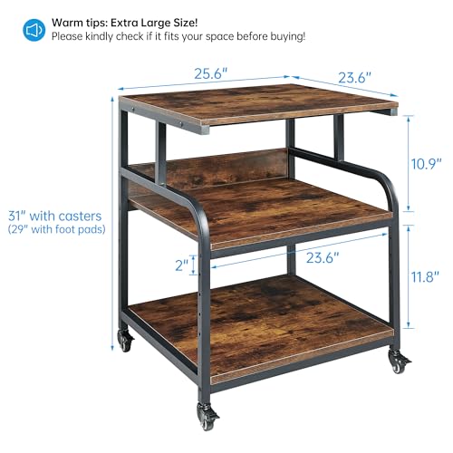 Image of Fannova Extra Large 3D Printer Stand Table with Adjustable Storage Shelf
