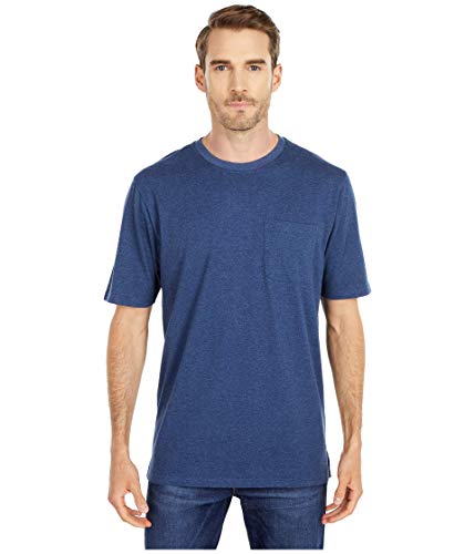 Pendleton Men's Short-Sleeve Deschutes Pocket T-Shirt, Navy Blue Heather, XL