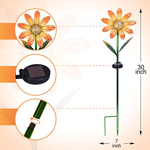 Afirst Solar Lights Outdoor Waterproof Decorative - Solar Garden Stakes Sunflower Decoration Led Solar Powered Light For Patio Pathway Courtyard Garden Lawn #TOP3