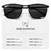 Ray-Ban RB3686 CHROMANCE POLARIZED Square Shaped Sunglasses for Men & Women – Includes Official Rayban Eyewear Kit – Ideal Formal & Casual Wear Sunglasses – Dark Grey Chromance Lens