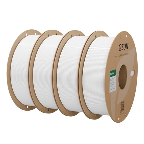 Image of eSUN PLA Filament 1.75mm, 3D Printing PLA Lite Filament 4KG Carboard Spool for Most FDM 3D Printers, Cold White
