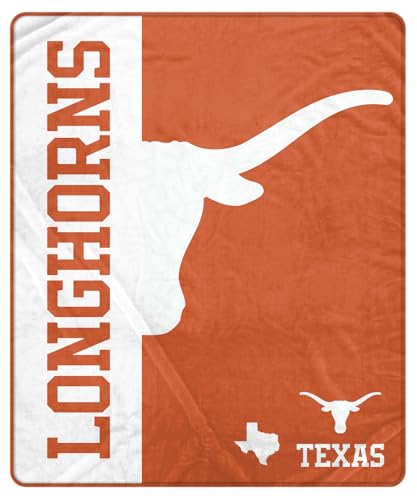 Proformance Home NCAA Texas Longhorns Endzone Ultra Soft Tailgate Throw