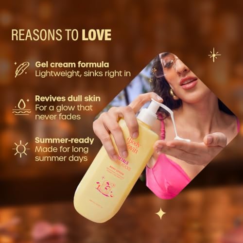 Image of Plum BodyLovin' Petals On The Rocks Body Lotion | Renewing & Reviving Body Lotion | Lightweight Hydration | Sakura Extract, Hydrolysed Collagen & Chia Seed Oil | Citrus Floral Fragrance | 400 ml