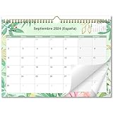 AEYAKA Calendario 2024-2025 Calendarios de Pared, 30 cm x 43 cm Español, 16 Meses September 2024 Diciembre 2025 Resumen de vacaciones B