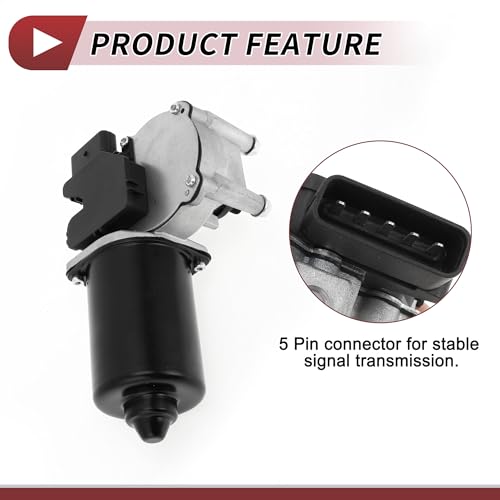 Image of Windshield Wiper Motor for Hyundai Elantra 2009-2012 for Hyundai Santa Fe 2013-2018 Front Windscreen Wiper Motor Replacement No.981101H000 5 Pin