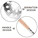 Yardwe Ice Fishing Scoops Ice Fishing Skimmer with Wooden Handle Ice Scooper Skimmer Ladle for Scooping Out Ice While Ice Fishing