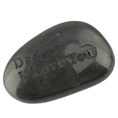 Rockcloud Black Engraved Inspirational Stones Love Stones